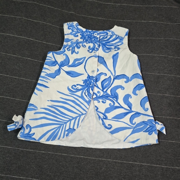 Lilly Pulitzer Shift Dress Blue - Glisten In The Sun Print - Size 12/18 Month - Picture 5 of 6